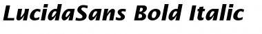 Download LucidaSans BoldItalic Font Title Preview