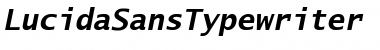 Download LucidaSansTypewriter BoldItalic Font Title Preview