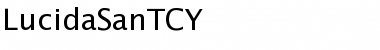 Download LucidaSanTCY Regular Font Title Preview