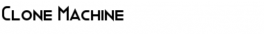 Download Clone Machine Regular Font Title Preview
