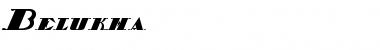 Download Belukha1 Regular Font Title Preview