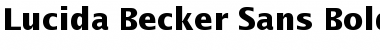 Download Lucida Becker Sans Bold Font Title Preview