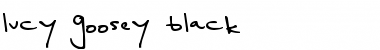 Download lucy goosey black Regular Font Title Preview