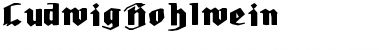 Download LudwigHohlwein Regular Font Title Preview