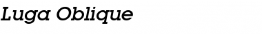 Download Luga Oblique Font Title Preview