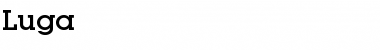 Download Luga Normal Font Title Preview