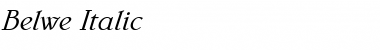 Download Belwe Italic Font Title Preview