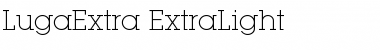 Download LugaExtra ExtraLight Font Title Preview