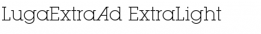 Download LugaExtraAd ExtraLight Font Title Preview