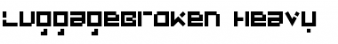Download LuggageBroken Heavy Font Title Preview