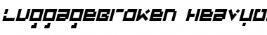 Download LuggageBroken Italic Font Title Preview