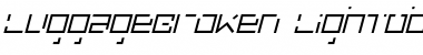 Download LuggageBroken Italic Font Title Preview