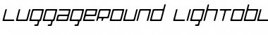 Download LuggageRound Italic Font Title Preview