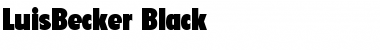 Download LuisBecker-Black Regular Font Title Preview