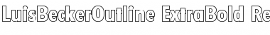 Download LuisBeckerOutline-ExtraBold Regular Font Title Preview