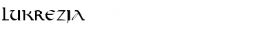 Download Lukrezia Medium Font Title Preview