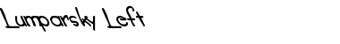 Download Lumparsky Left Regular Font Title Preview