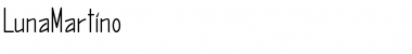 Download LunaMartino Medium Font Title Preview