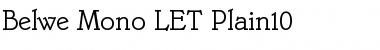 Download Belwe Mono LET Plain Font Title Preview