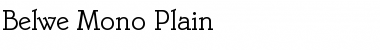 Download Belwe Mono Regular Font Title Preview