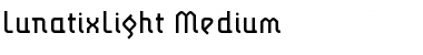Download LunatixLight Medium Font Title Preview