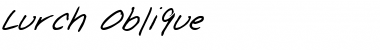 Download Lurch Oblique Font Title Preview