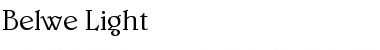 Download Belwe-Light Light Font Title Preview