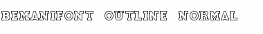 Download BemaniFont Outline Normal Font Title Preview