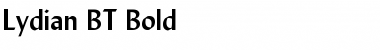 Download Lydian BT Bold Font Title Preview