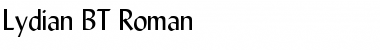 Download Lydian BT Roman Font Title Preview