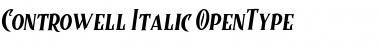Download Controwell Italic Font Title Preview