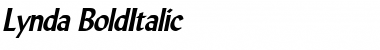 Download Lynda BoldItalic Font Title Preview