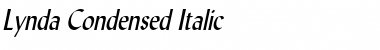 Download Lynda Condensed Italic Font Title Preview