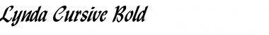 Download Lynda Cursive Bold Font Title Preview