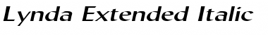 Download Lynda Extended Italic Font Title Preview