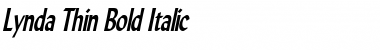 Download Lynda Thin Bold Italic Font Title Preview