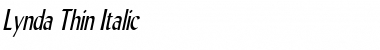 Download Lynda Thin Italic Font Title Preview