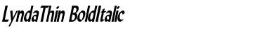 Download LyndaThin BoldItalic Font Title Preview