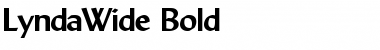 Download LyndaWide Bold Font Title Preview