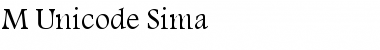 Download M Unicode Sima Font