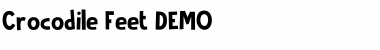 Download Crocodile Feet DEMO Regular Font Title Preview