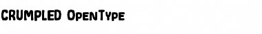 Download CRUMPLED Regular Font Title Preview