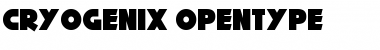 Download Cryogenix Regular Font Title Preview