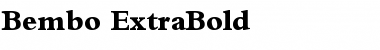 Download Bembo ExtraBold Font