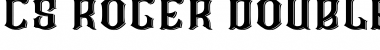 Download CS Roger Double Regular Font Title Preview