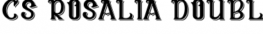 Download CS Rosalia Double Regular Font Title Preview