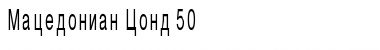 Download Macedonian Cond 50 Regular Font