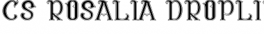Download CS Rosalia Dropline Regular Font Title Preview
