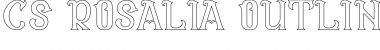 Download CS Rosalia Outline Regular Font Title Preview