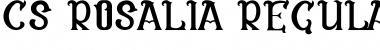 Download CS Rosalia Regular Font Title Preview